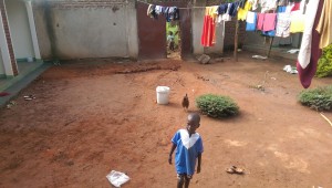 The courtyard of my home stay when I arrived. Like all the parts of Uganda I've seen so far, red clay everywhere.