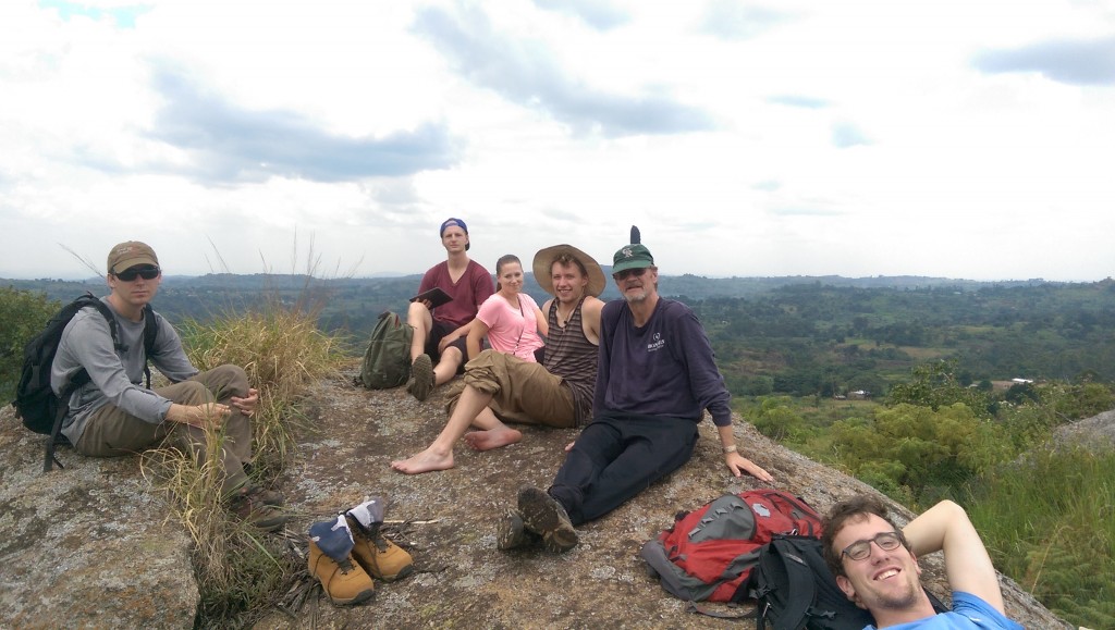Day off today before leaving to Entebbe for Supervisors workshop and swearing in at Kampala next week. The hike down was scarier than than the hike up. Nick, Katie, Carson, me, and James.