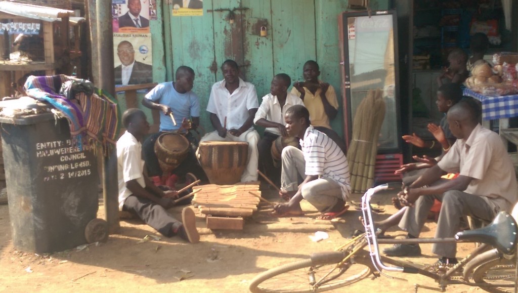 On the Sunday afternoon before elections, taking a walk around town, there were a few of these percussion heavy bands banging away and having a good time